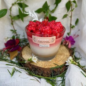 Bougie Verrine - Panna Cotta Framboise